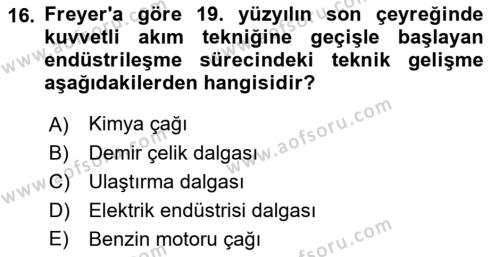 Çalışma Sosyolojisi Dersi 2023 - 2024 Yılı (Final) Dönem Sonu Sınavı 16. Soru