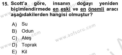 Tüketim Sosyolojisi Dersi 2022 - 2023 Yılı Yaz Okulu Sınavı 15. Soru