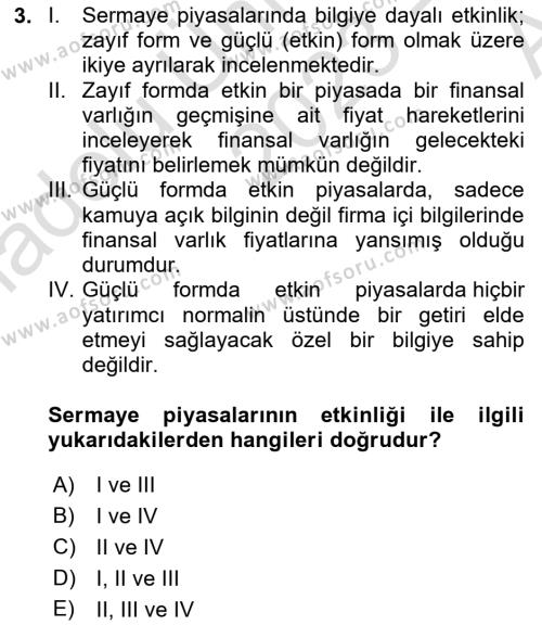 Spor Yönetimi Dersi 2024 - 2025 Yılı (Vize) Ara Sınavı 3. Soru