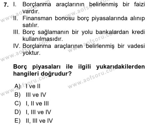 Spor Yönetimi Dersi 2024 - 2025 Yılı (Vize) Ara Sınavı 7. Soru