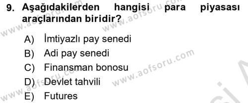 Spor Yönetimi Dersi 2024 - 2025 Yılı (Vize) Ara Sınavı 9. Soru