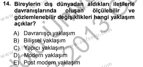 Spor ve Medya İlişkisi Dersi 2012 - 2013 Yılı (Vize) Ara Sınavı 14. Soru