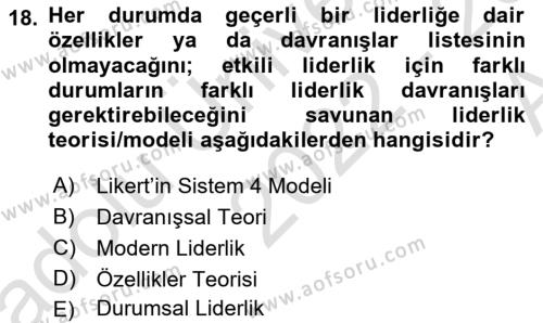 Spor Eğitimi Dersi 2022 - 2023 Yılı (Vize) Ara Sınavı 18. Soru