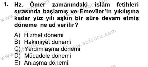 İlk Müslüman Türk Devletleri Dersi 2012 - 2013 Yılı (Vize) Ara Sınavı 1. Soru