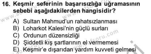 İlk Müslüman Türk Devletleri Dersi 2012 - 2013 Yılı (Final) Dönem Sonu Sınavı 16. Soru