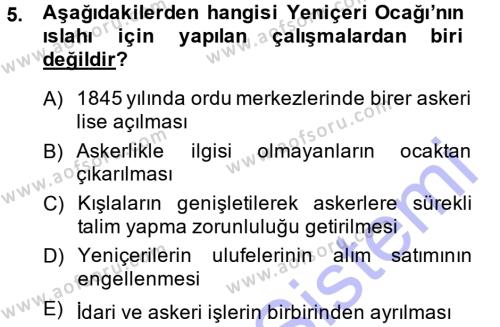 Atatürk İlkeleri Ve İnkılap Tarihi 1 Dersi 2014 - 2015 Yılı (Vize) Ara Sınavı 5. Soru