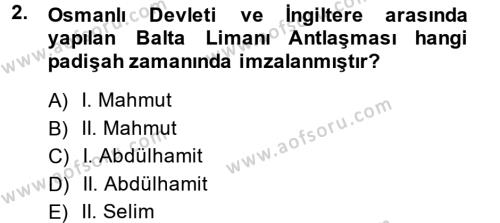Atatürk İlkeleri Ve İnkılap Tarihi 1 Dersi 2014 - 2015 Yılı (Final) Dönem Sonu Sınavı 2. Soru