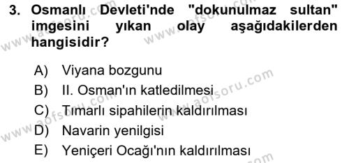 Atatürk İlkeleri Ve İnkılap Tarihi 1 Dersi 2023 - 2024 Yılı Yaz Okulu Sınavı 3. Soru