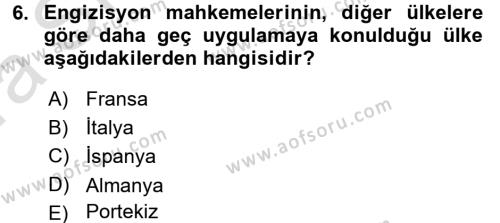 Ortaçağ-Yeniçağ Avrupa Tarihi Dersi 2017 - 2018 Yılı (Vize) Ara Sınavı 6. Soru