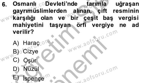 Osmanlı Türkçesi Metinleri 2 Dersi 2013 - 2014 Yılı (Vize) Ara Sınavı 6. Soru