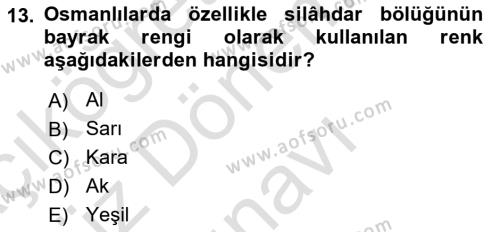 Türk Mitolojisi Dersi 2022 - 2023 Yılı (Final) Dönem Sonu Sınavı 13. Soru