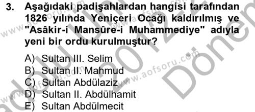 Bilim ve Teknoloji Tarihi Dersi 2012 - 2013 Yılı (Final) Dönem Sonu Sınavı 3. Soru