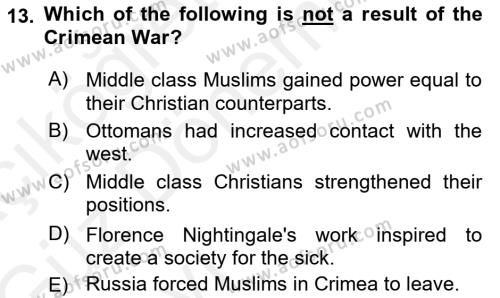 Principles Of Ataturk And The History Of Turkish Revolution 1 Dersi 2018 - 2019 Yılı (Vize) Ara Sınavı 13. Soru