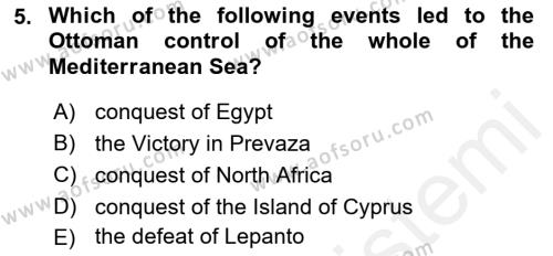 Principles Of Ataturk And The History Of Turkish Revolution 1 Dersi 2018 - 2019 Yılı (Vize) Ara Sınavı 5. Soru