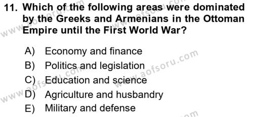 Principles Of Ataturk And The History Of Turkish Revolution 1 Dersi 2018 - 2019 Yılı Yaz Okulu Sınavı 11. Soru