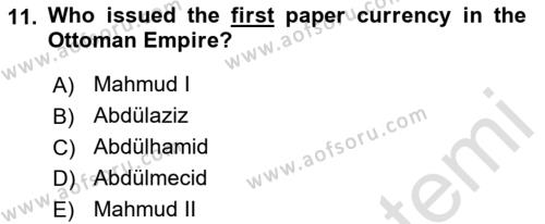 Principles Of Ataturk And The History Of Turkish Revolution 1 Dersi 2019 - 2020 Yılı (Vize) Ara Sınavı 11. Soru