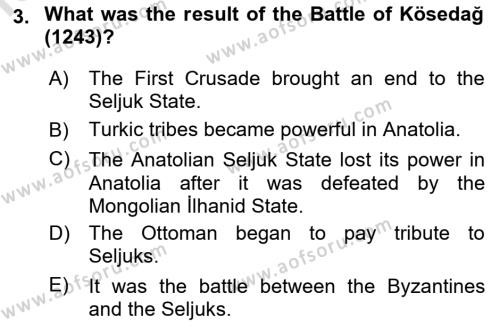 Principles Of Ataturk And The History Of Turkish Revolution 1 Dersi 2021 - 2022 Yılı (Vize) Ara Sınavı 3. Soru