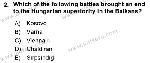 Principles Of Ataturk And The History Of Turkish Revolution 1 Dersi 2022 - 2023 Yılı (Final) Dönem Sonu Sınavı 2. Soru