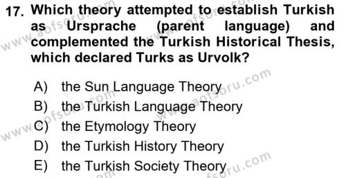 Principles Of Ataturk And The History Of Turkish Revolution 2 Dersi 2021 - 2022 Yılı Yaz Okulu Sınavı 17. Soru