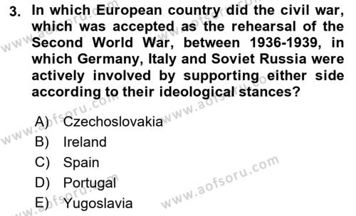 Principles Of Ataturk And The History Of Turkish Revolution 2 Dersi 2021 - 2022 Yılı Yaz Okulu Sınavı 3. Soru