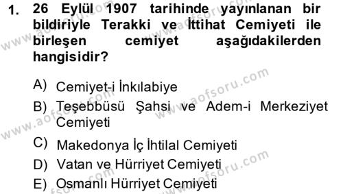 Türkiye Cumhuriyeti İktisat Tarihi Dersi 2013 - 2014 Yılı (Vize) Ara Sınavı 1. Soru