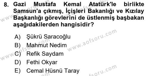 Türkiye Cumhuriyeti İktisat Tarihi Dersi 2021 - 2022 Yılı Yaz Okulu Sınavı 8. Soru