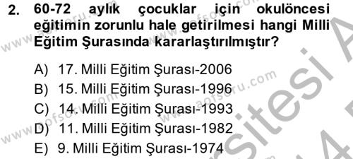 Türk Eğitim Tarihi Dersi 2013 - 2014 Yılı (Final) Dönem Sonu Sınavı 2. Soru