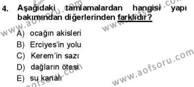 Türkçe Cümle Bilgisi 1 Dersi 2012 - 2013 Yılı (Vize) Ara Sınavı 4. Soru