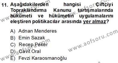 Türkçe Cümle Bilgisi 2 Dersi 2013 - 2014 Yılı (Final) Dönem Sonu Sınavı 11. Soru