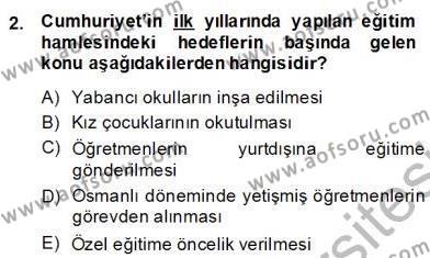 Türkçe Cümle Bilgisi 2 Dersi 2013 - 2014 Yılı (Final) Dönem Sonu Sınavı 2. Soru