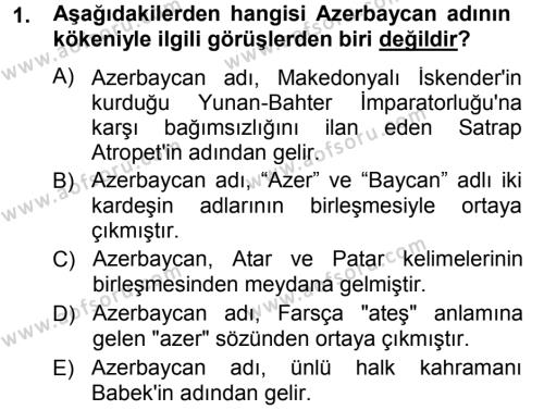 Çağdaş Türk Yazı Dilleri 1 Dersi 2012 - 2013 Yılı (Final) Dönem Sonu Sınavı 1. Soru
