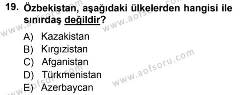Çağdaş Türk Yazı Dilleri 1 Dersi 2014 - 2015 Yılı Tek Ders Sınavı 19. Soru