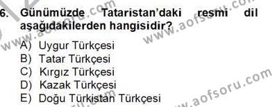 Çağdaş Türk Yazı Dilleri 2 Dersi 2012 - 2013 Yılı (Final) Dönem Sonu Sınavı 6. Soru