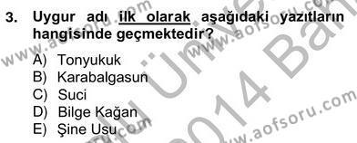 Çağdaş Türk Yazı Dilleri 2 Dersi 2013 - 2014 Yılı (Vize) Ara Sınavı 3. Soru