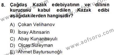Çağdaş Türk Yazı Dilleri 2 Dersi 2013 - 2014 Yılı (Final) Dönem Sonu Sınavı 8. Soru