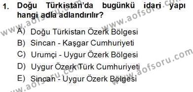 Çağdaş Türk Yazı Dilleri 2 Dersi 2014 - 2015 Yılı (Final) Dönem Sonu Sınavı 1. Soru