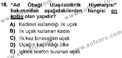 Genel Dilbilim 1 Dersi 2012 - 2013 Yılı (Final) Dönem Sonu Sınavı 16. Soru