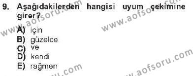 Genel Dilbilim 1 Dersi 2012 - 2013 Yılı Tek Ders Sınavı 9. Soru