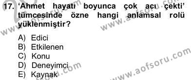 Genel Dilbilim 2 Dersi 2012 - 2013 Yılı (Vize) Ara Sınavı 17. Soru