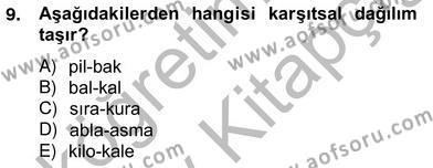Genel Dilbilim 2 Dersi 2012 - 2013 Yılı (Vize) Ara Sınavı 9. Soru