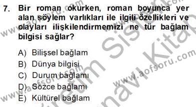 Genel Dilbilim 2 Dersi 2013 - 2014 Yılı (Final) Dönem Sonu Sınavı 7. Soru