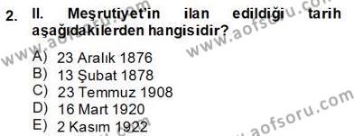 2. Meşrutiyet Dönemi Türk Edebiyatı Dersi 2013 - 2014 Yılı (Final) Dönem Sonu Sınavı 2. Soru