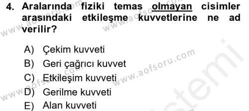 Teknolojinin Bilimsel İlkeleri 1 Dersi 2015 - 2016 Yılı Tek Ders Sınavı 4. Soru