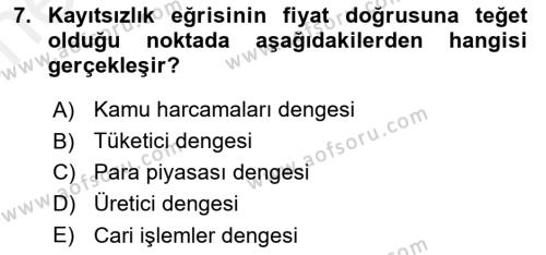 Uluslararası Ticaret Dersi 2018 - 2019 Yılı (Vize) Ara Sınavı 7. Soru