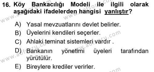 Dış Ticarette Girişimcilik Dersi 2021 - 2022 Yılı (Vize) Ara Sınavı 16. Soru