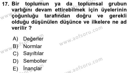 Dış Ticarette Girişimcilik Dersi 2021 - 2022 Yılı (Final) Dönem Sonu Sınavı 17. Soru