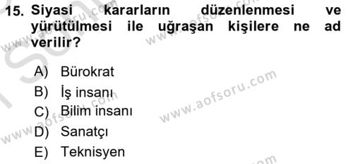 Dünya Ekonomisi Dersi 2022 - 2023 Yılı (Final) Dönem Sonu Sınavı 15. Soru