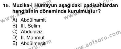 Türk Tiyatrosu Dersi 2012 - 2013 Yılı (Vize) Ara Sınavı 15. Soru