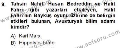 Türk Tiyatrosu Dersi 2012 - 2013 Yılı (Final) Dönem Sonu Sınavı 11. Soru