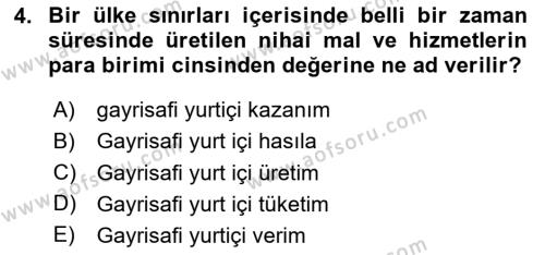 Konaklama Hizmetlerinde Kalite Yönetimi Dersi 2023 - 2024 Yılı (Vize) Ara Sınavı 4. Soru